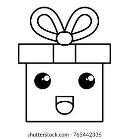 gift box present kawaii character