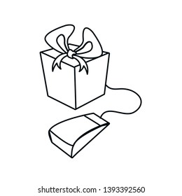 gift box present with mouse device