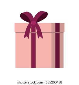 gift box present ribbon vector illustration eps 10