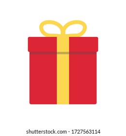 gift box present surprise ribbon icon vector illustration