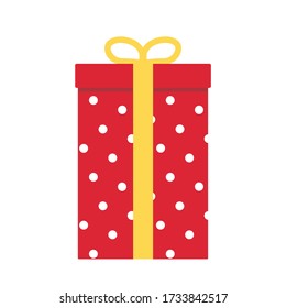 caja de regalo mostrar ilustración de icono de cinta sorpresa