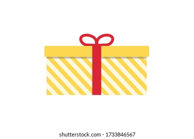 gift box present surprise ribbon icon vector illustration