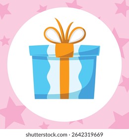 Gift Box Present with Various Bright Colorful Wrapper Cartoon Vector
