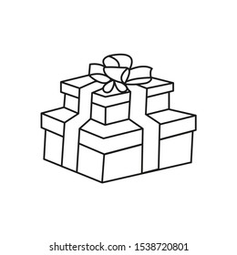 Gift box, present in vector.
