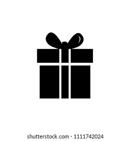 Gift box or present vector icon