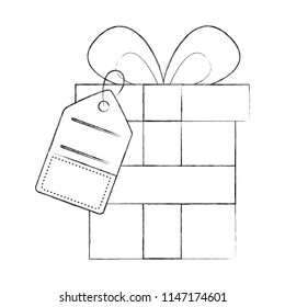gift box price tag commerce buy concept