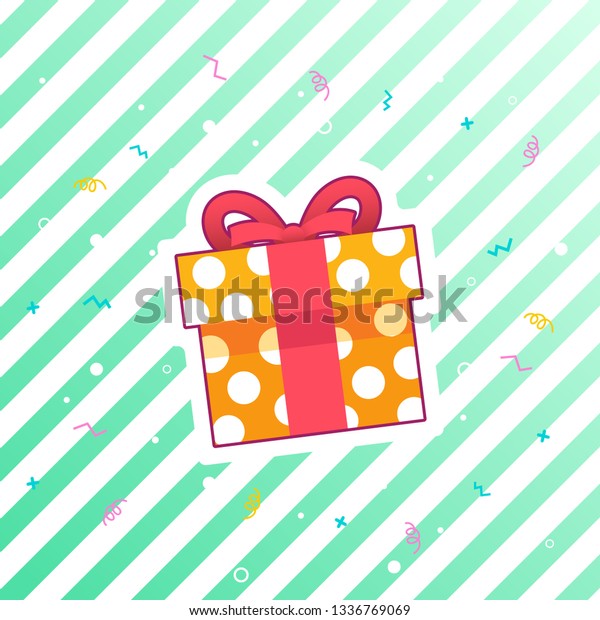 gift box prize winning template stock vector royalty free prize template