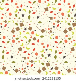 gift box raping paper element seamless pattern digital art , illustration
