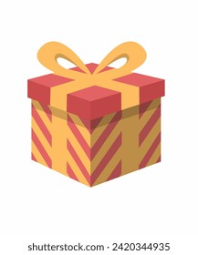 gift box red color vector art