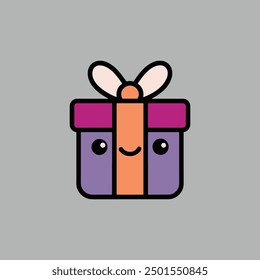  gift box, Red gift box, Present gift box icon. Vector isolated elements. Christmas gift icon illustration vector symbol.