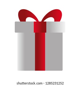 gift box with red ribbon