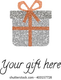 Gift box with ribbon