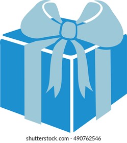 Gift box with ribbon