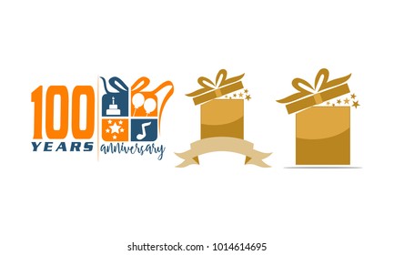 Gift Box Ribbon Anniversary Set