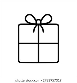 Gift box with ribbon bow.eps