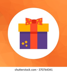 Gift box with ribbon and bow