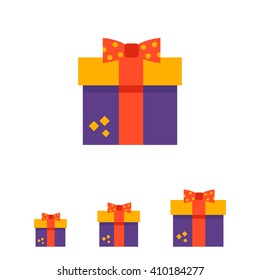 Gift box with ribbon and bow
