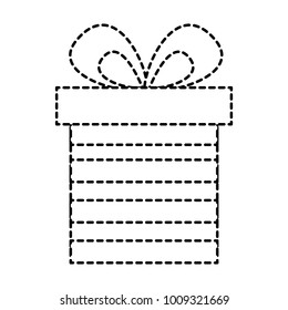 gift box with ribbon bow icon image 