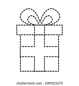 gift box with ribbon bow icon image 