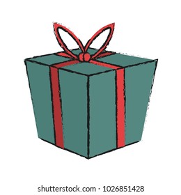 gift box with ribbon bow icon image