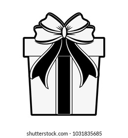 gift box with ribbon bow icon image