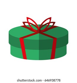 gift box with ribbon bow icon image 