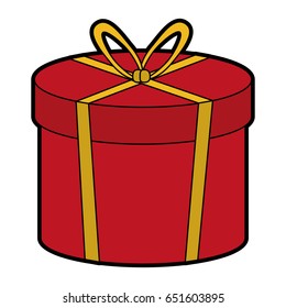 gift box with ribbon bow icon image 