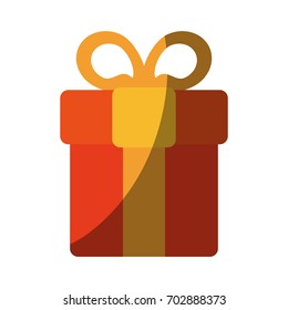 gift box with ribbon bow icon image