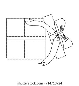 gift box with ribbon bow icon image