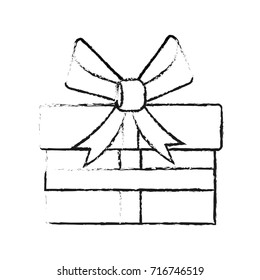 gift box with ribbon bow icon image