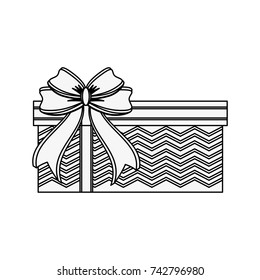 gift box with ribbon bow icon image