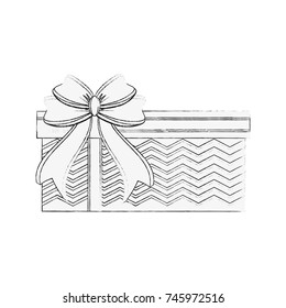 gift box with ribbon bow icon image