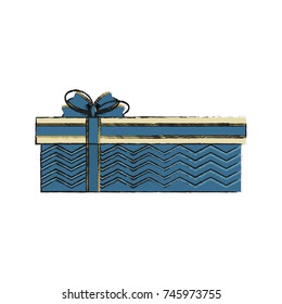 gift box with ribbon bow icon image