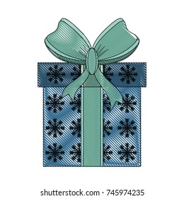 gift box with ribbon bow icon image