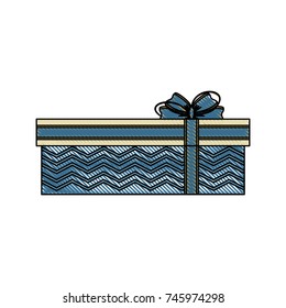 gift box with ribbon bow icon image