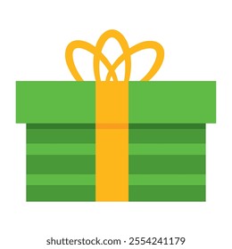 Gift box with ribbon and bow Vector