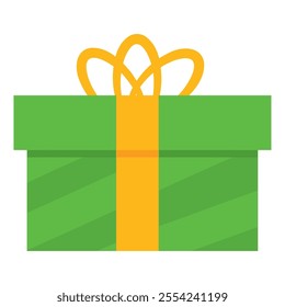 Gift box with ribbon and bow Vector