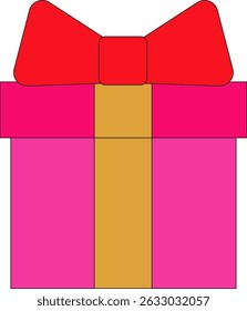 Conjunto de elementos de cinta de caja de regalo
