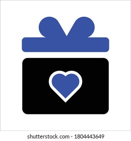 Gift box with ribbon icon