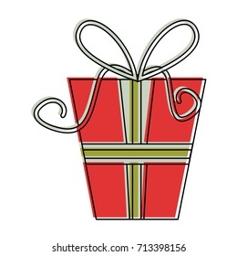 gift box with ribbon icon image 