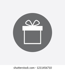 Gift Box With Ribbon Line Icon, Outline Vector Sign, Linear Style Pictogram Isolated On White. Symbol, Logo Illustration. Editable Stroke. Pixel Perfect