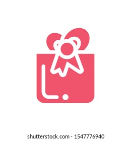 gift box with ribbon on white background vector illustration design