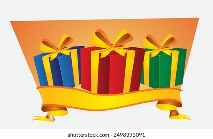 Gift box with ribbon, Surprise concept