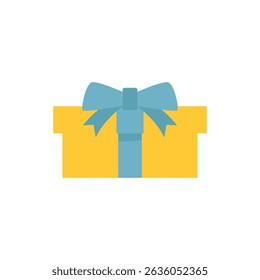 Gift Box with Ribbon Tied Top Icon.