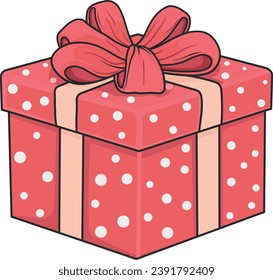 gift box with ribbon without background
