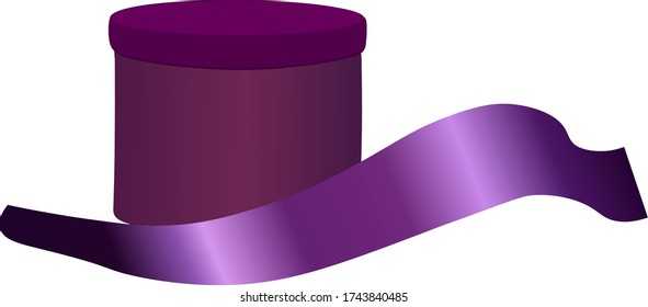 gift box and ribbon.isolated on a white background.