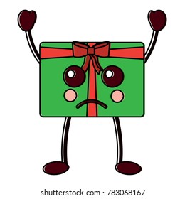 gift box sad crying emoji icon image 