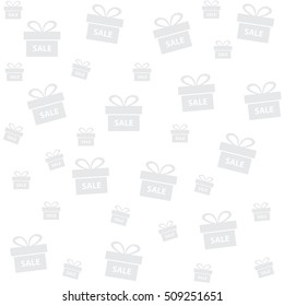 Gift Box Sale Pattern Background