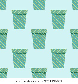 Gift Box Seamless Pattern. Christmas collection. Flat vector illustration