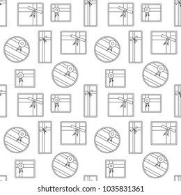 gift box seamless pattern in white background